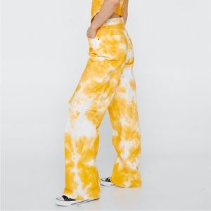 NWT Tie Dye Denim Pocket Detail Cargo Jean